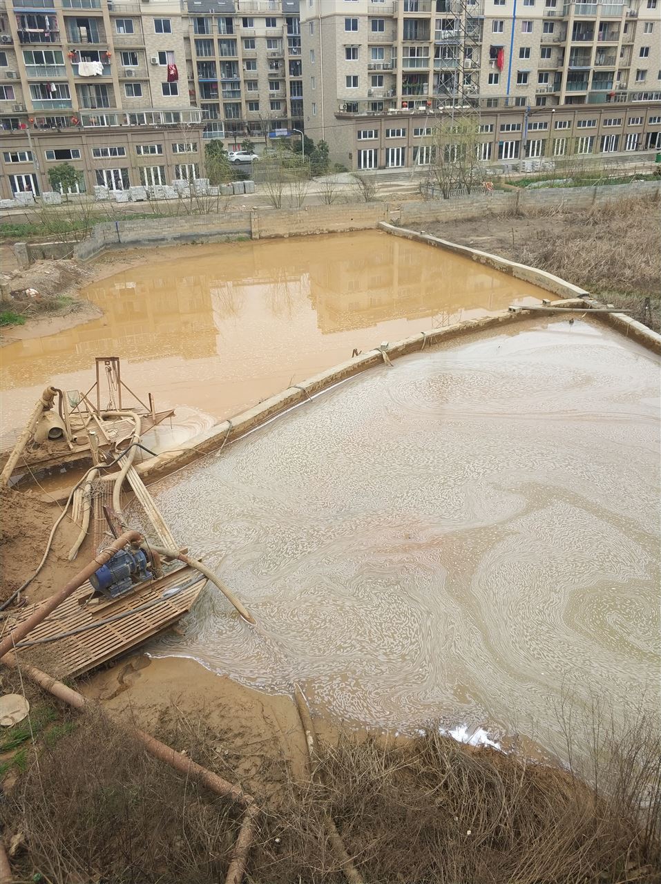 怀安沉淀池淤泥清理-厂区废水池淤泥清淤